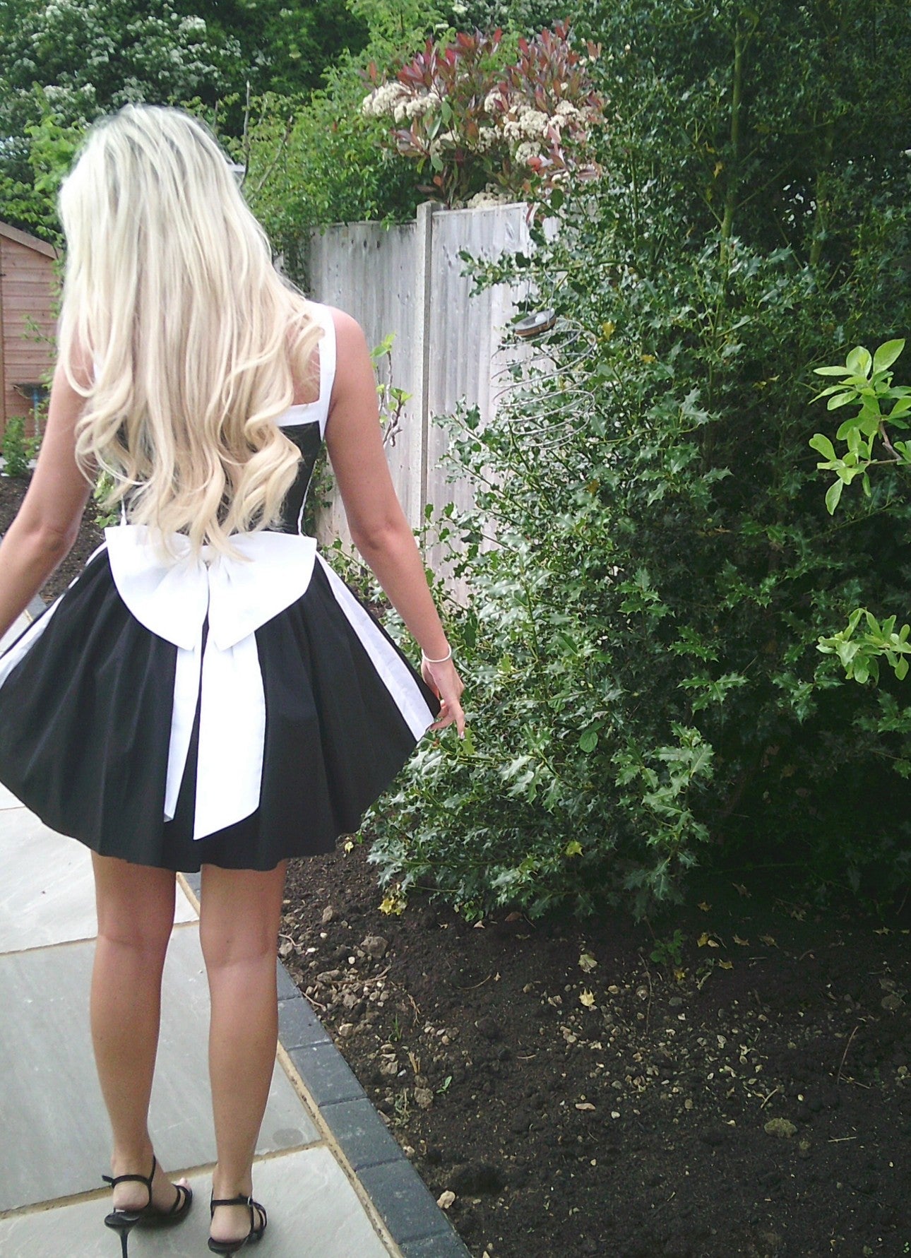 'Alice' Bow Mini Dress - Black